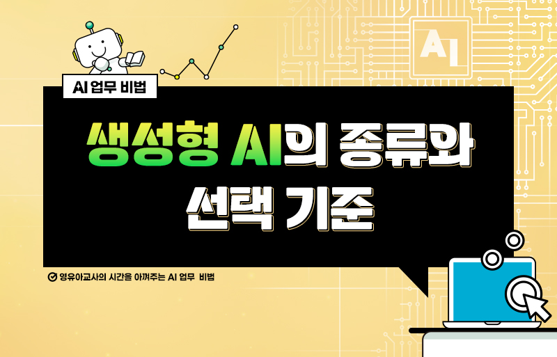 생성형 AI의 종류와 선택 기준